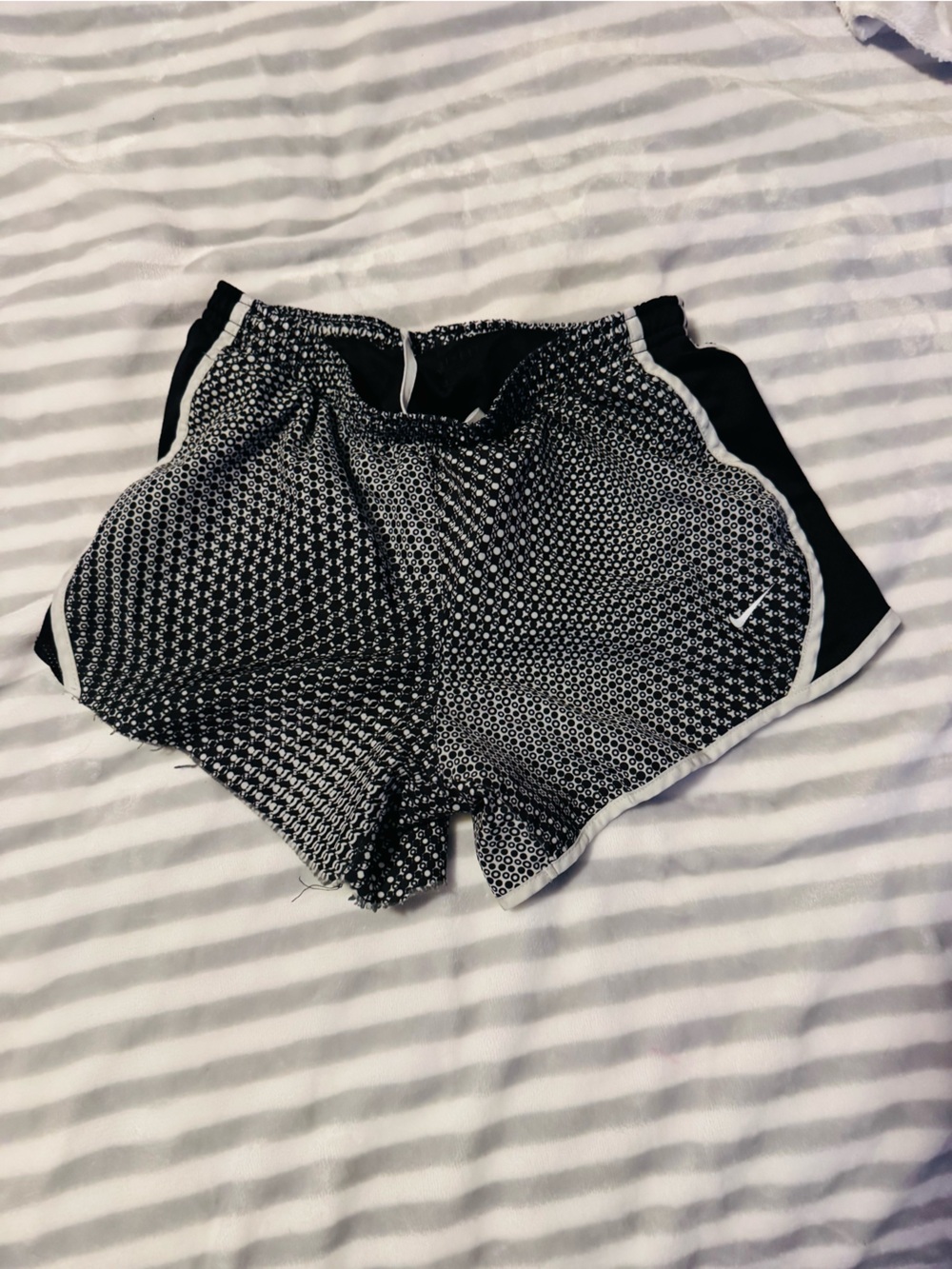 Nike Black and White Girls' Athletic Shorts